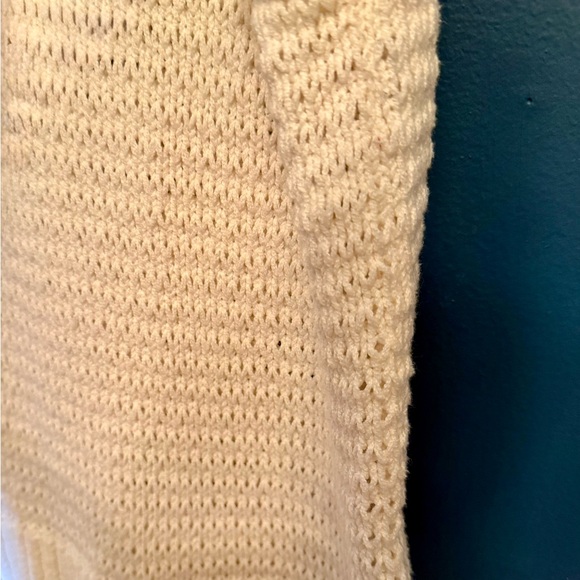 Madewell Textured Knit Scoop Neck Tank Top in Ivory - Size Small - Picture 5 of 5